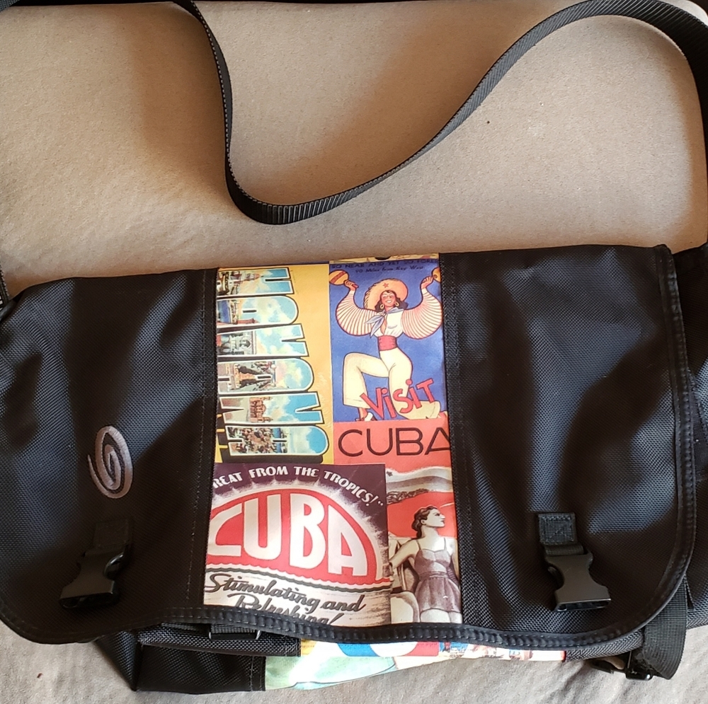 Cuba graphic Timbuk2 messenger bag